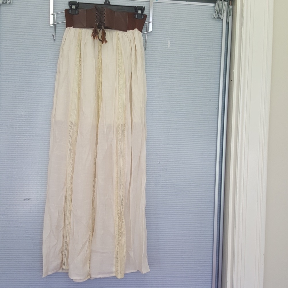 Belted maxi skirt - new/unused